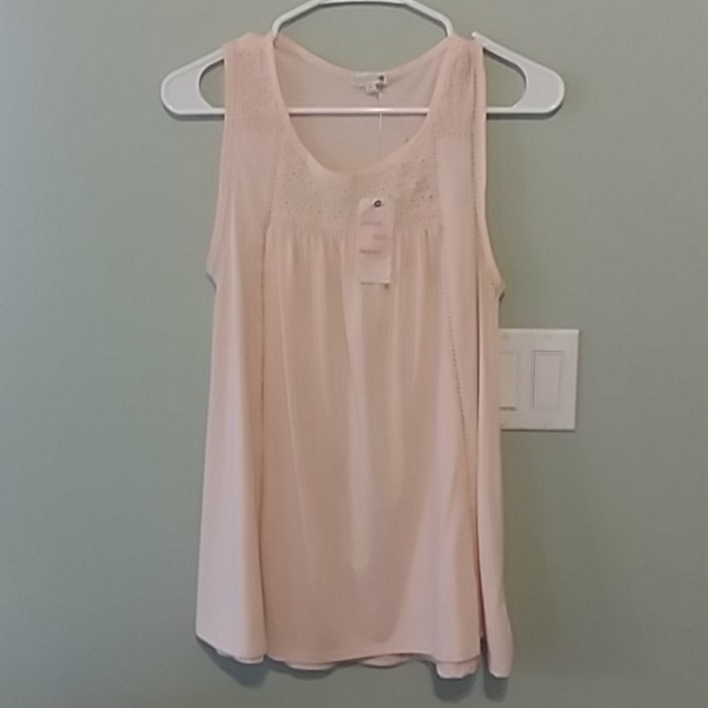 Thyme And Honey Light Peach Tank Top Brand New